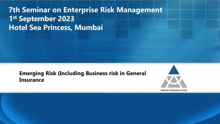 7th seminar on enterprise risk management