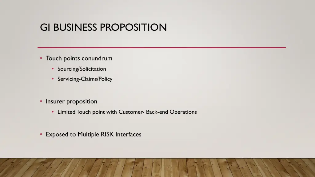 gi business proposition
