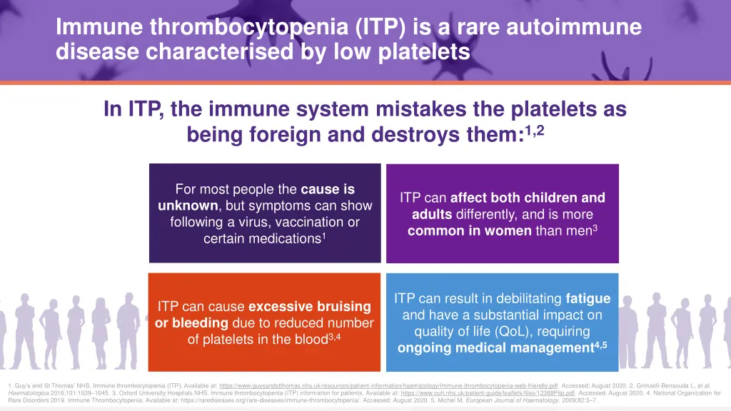 immune thrombocytopenia itp is a rare autoimmune