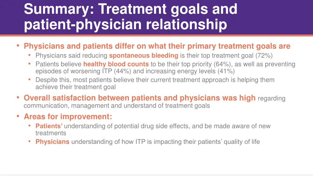 summary treatment goals and patient physician