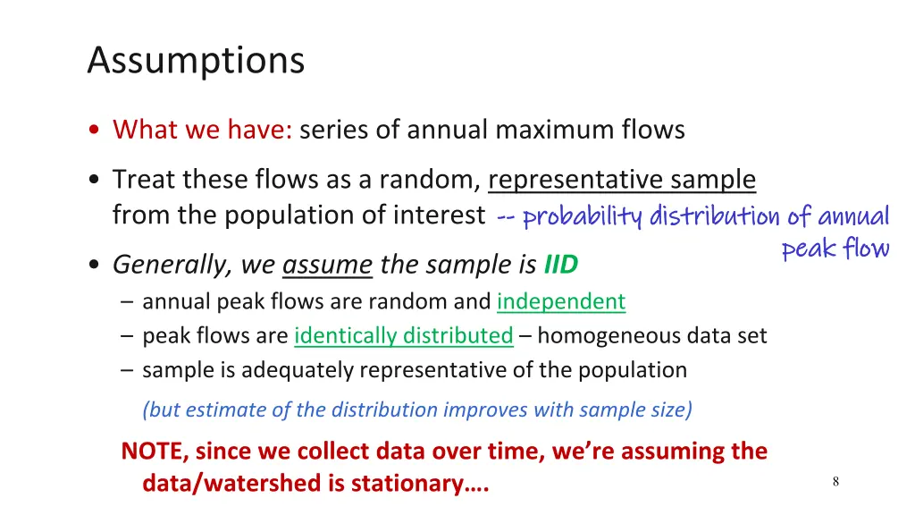 assumptions