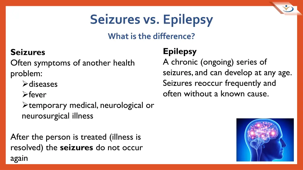 seizures vs epilepsy