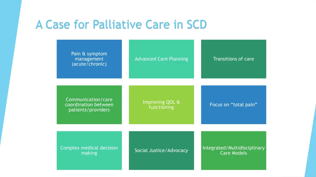 a case for palliative care in scd