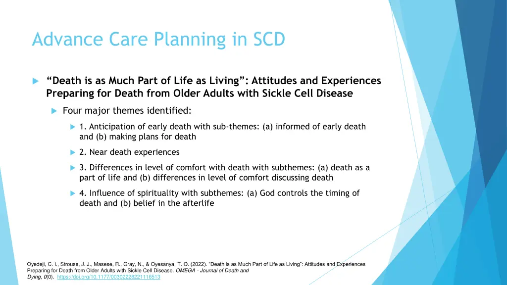 advance care planning in scd 1