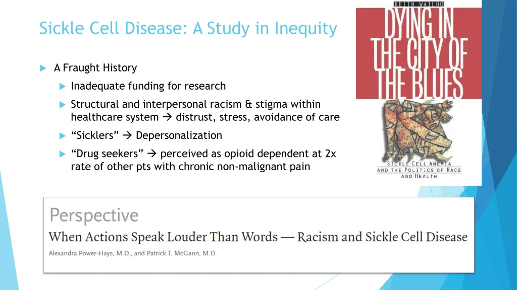 sickle cell disease a study in inequity 1