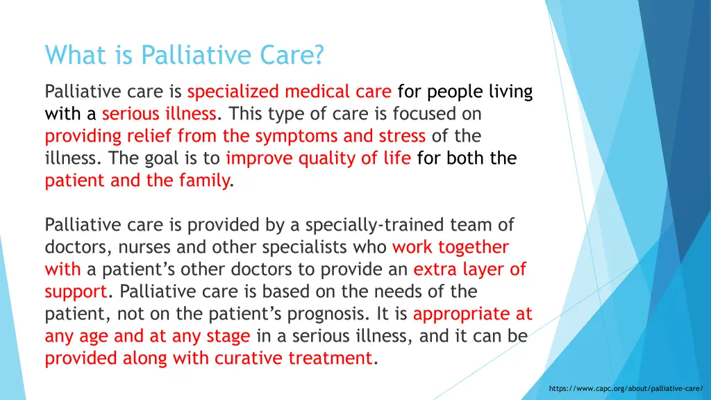 what is palliative care