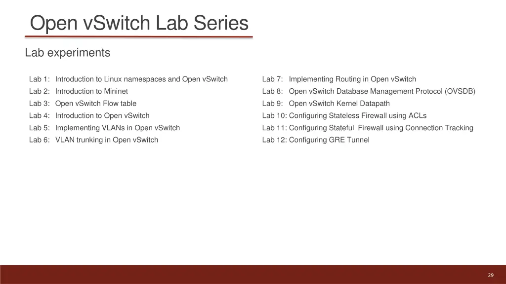 open vswitch lab series 1