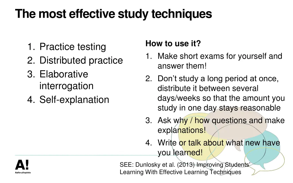 the most effective study techniques