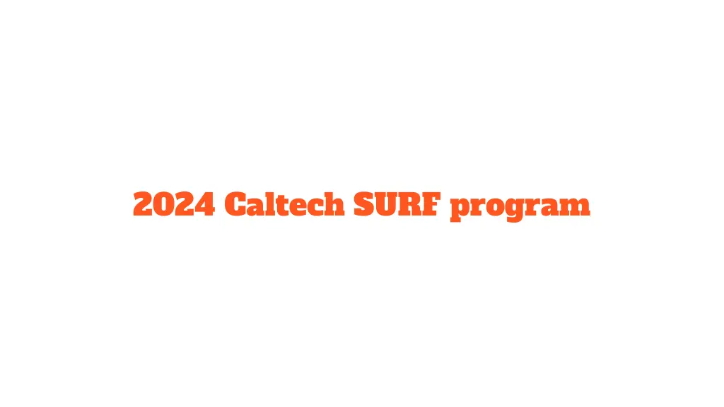 2024 caltech surf program