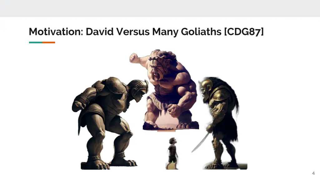 motivation david versus many goliaths cdg87