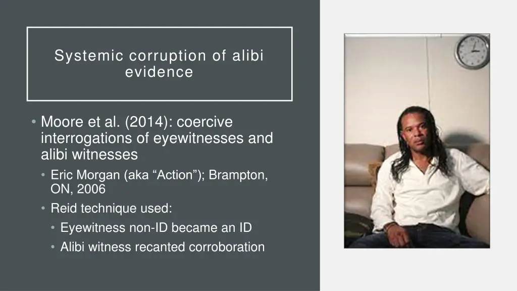 systemic corruption of alibi evidence 1