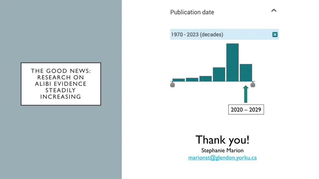 the good news research on alibi evidence steadily