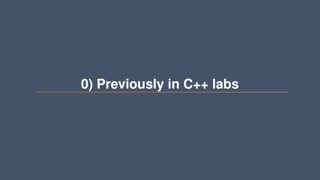 0 previously in c labs