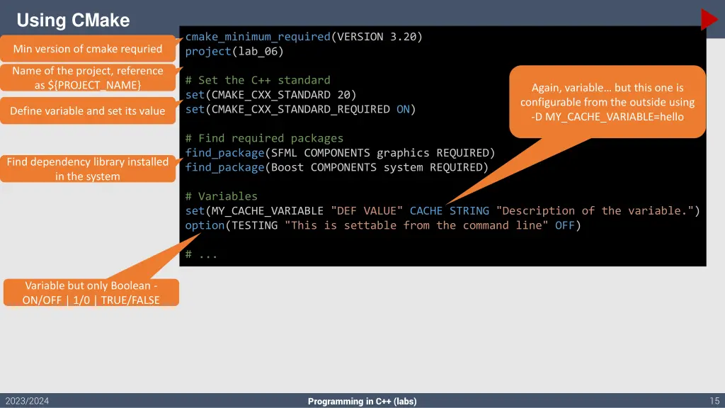 using cmake