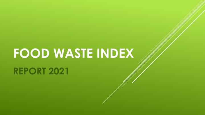 food waste index report 2021
