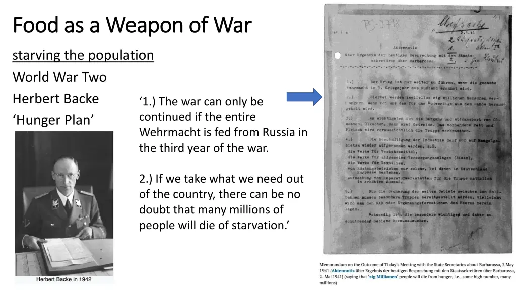 food as a weapon of war food as a weapon of war 1