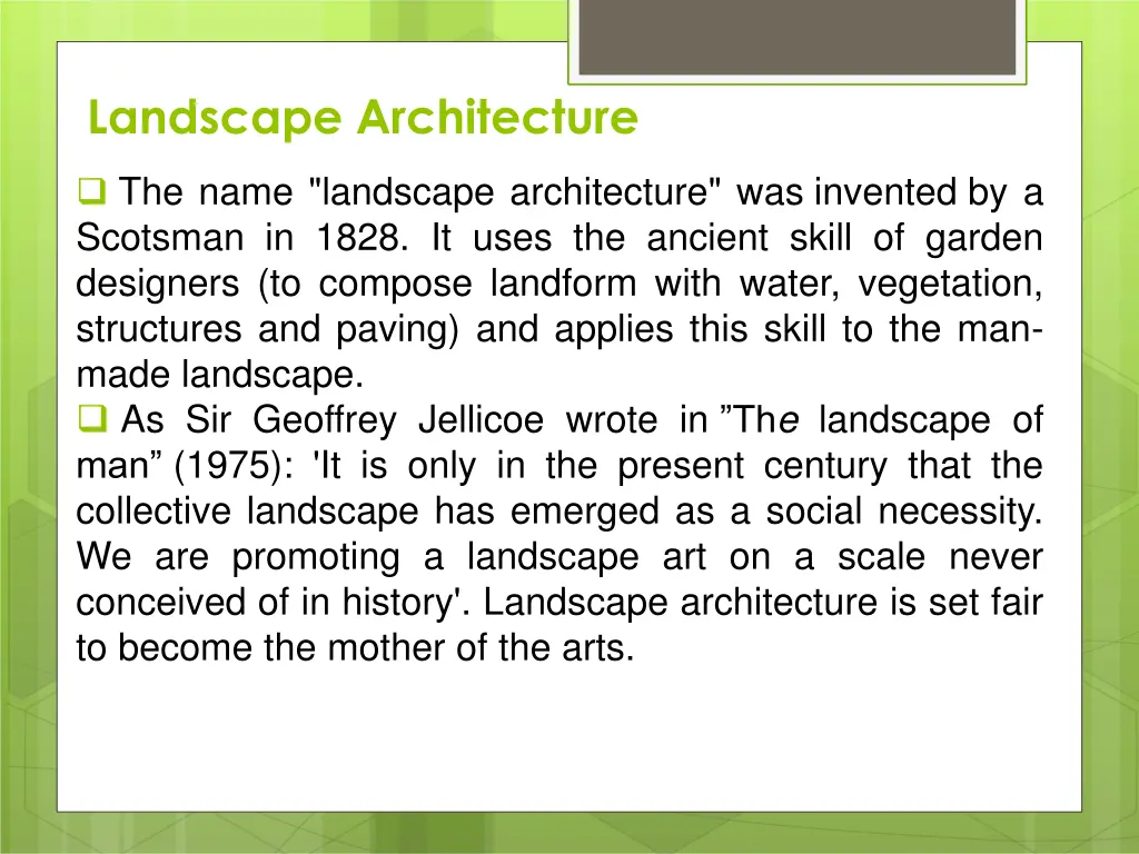 landscape architecture