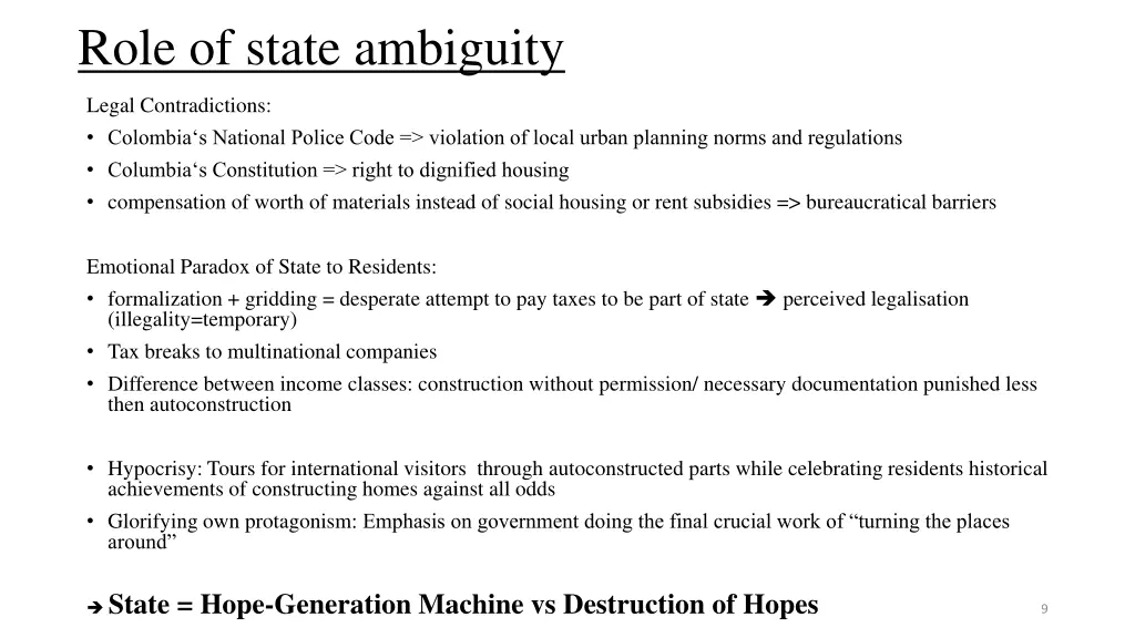 role of state ambiguity