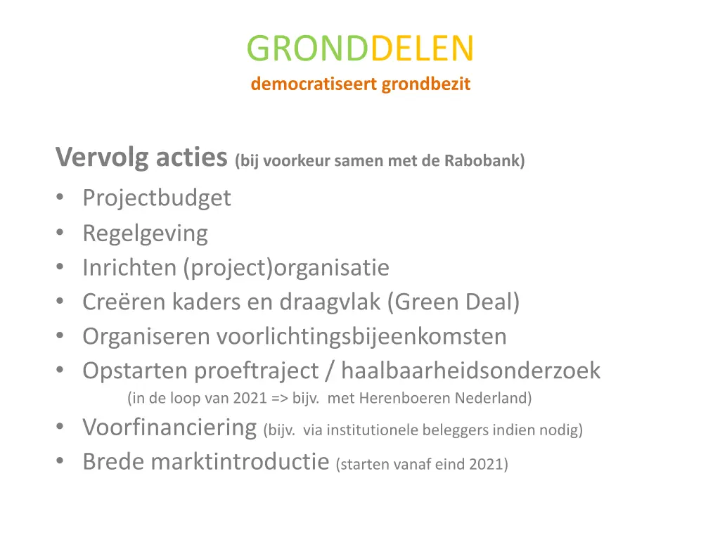 gronddelen democratiseert grondbezit 11