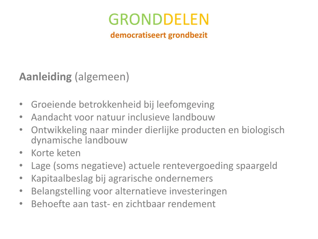 gronddelen democratiseert grondbezit 4