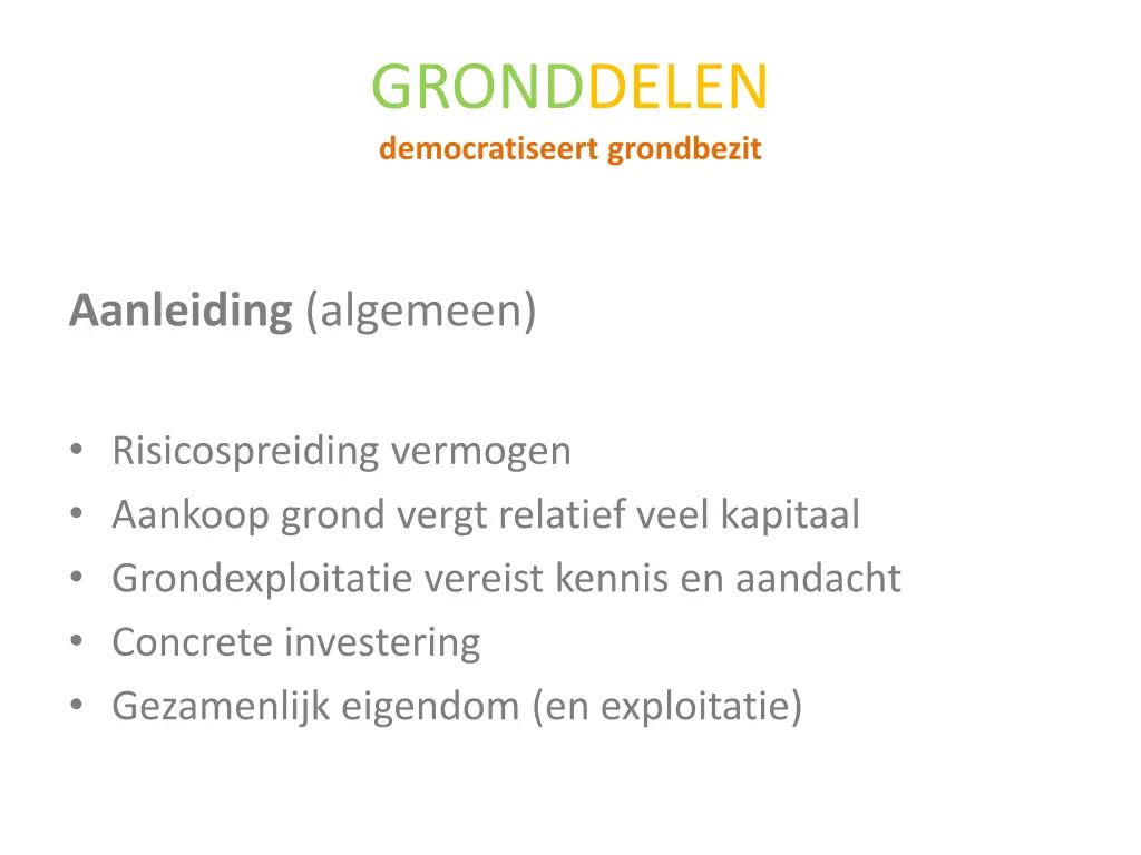 gronddelen democratiseert grondbezit 5