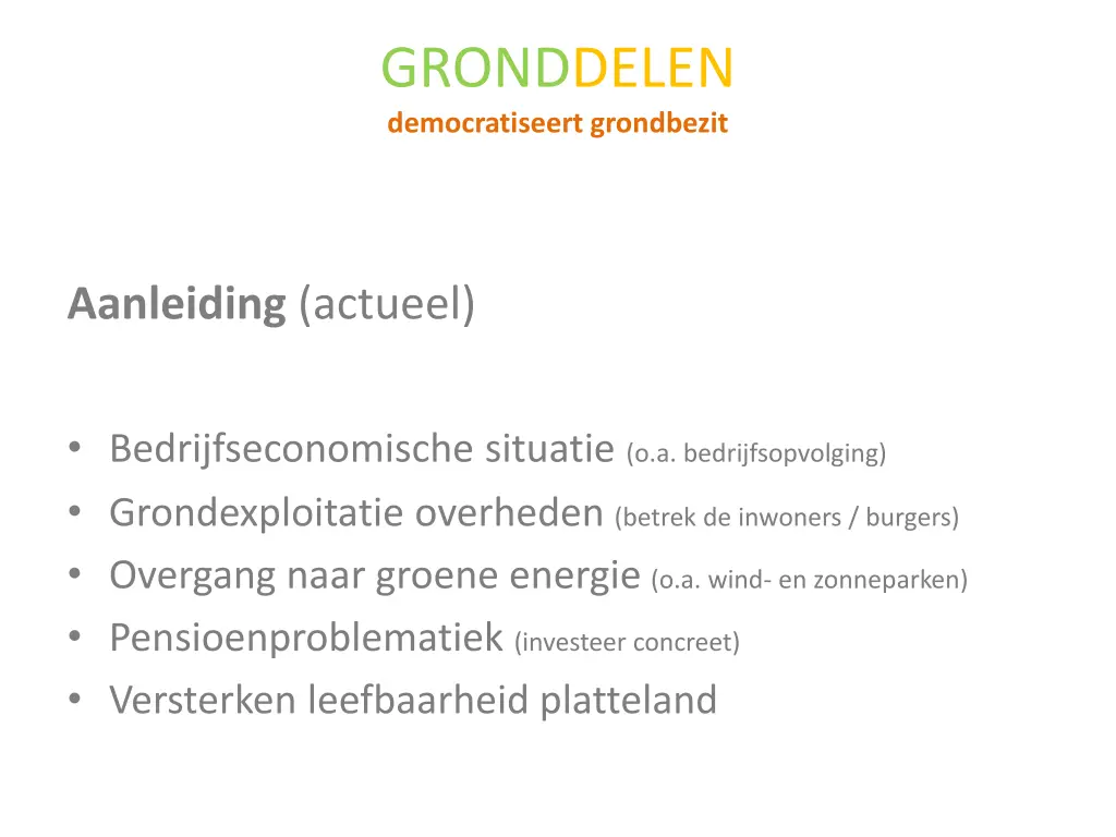 gronddelen democratiseert grondbezit 6