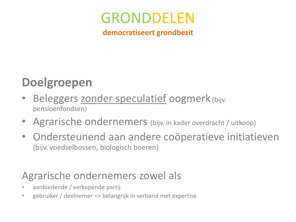 gronddelen democratiseert grondbezit 7