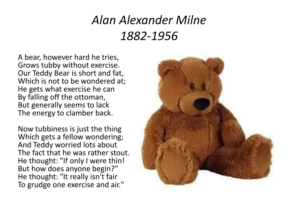 alan alexander milne 1882 1956