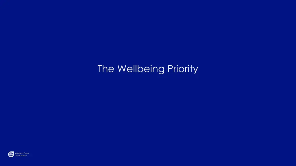 the wellbeing priority