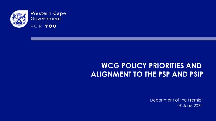 wcg policy priorities and alignment