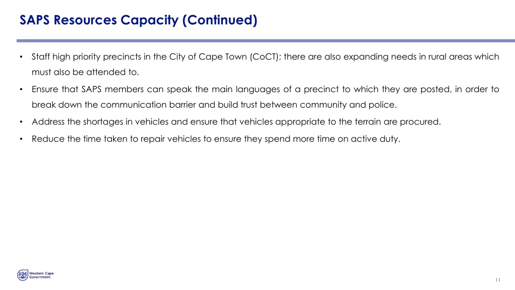 saps resources capacity continued