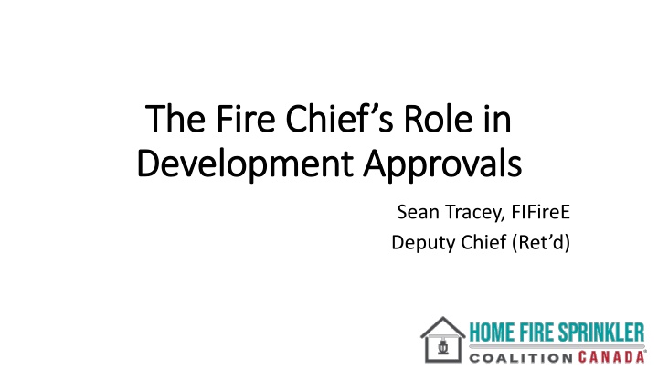 the fire chief s role in the fire chief s role