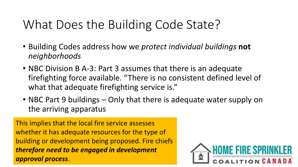 what does the building code state