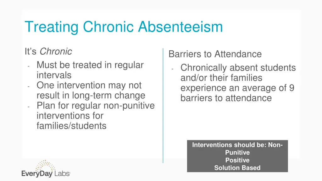 treating chronic absenteeism