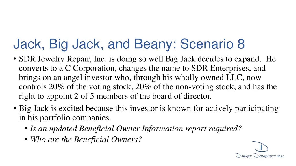jack big jack and beany scenario 8 sdr jewelry