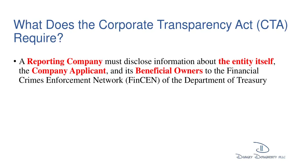 what does the corporate transparency 1