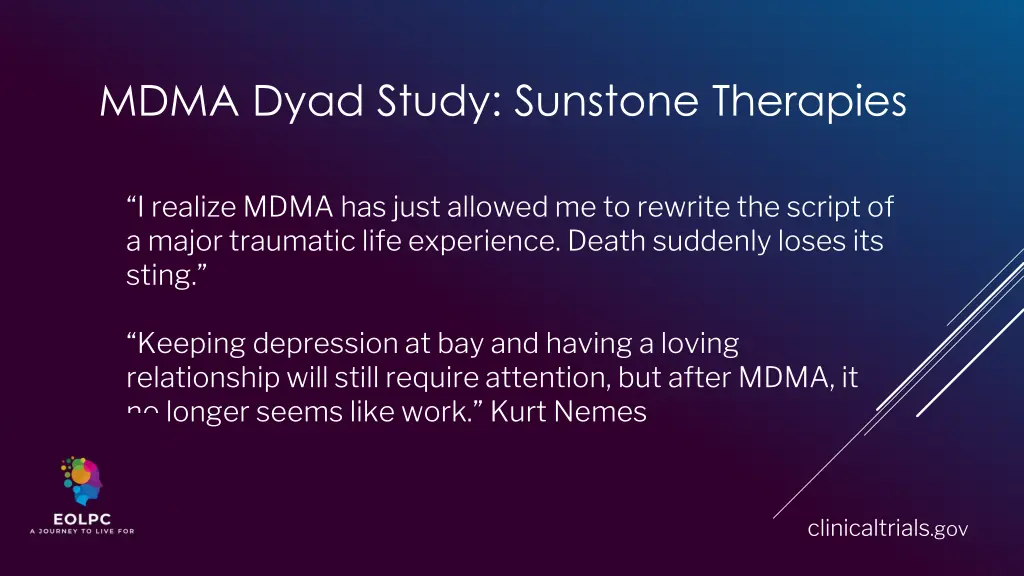 mdma dyad study sunstone therapies