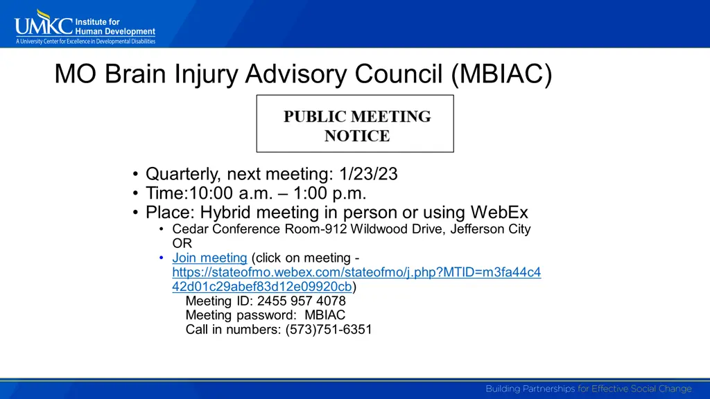 mo brain injury advisory council mbiac