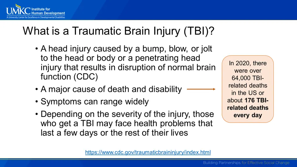 what is a traumatic brain injury tbi