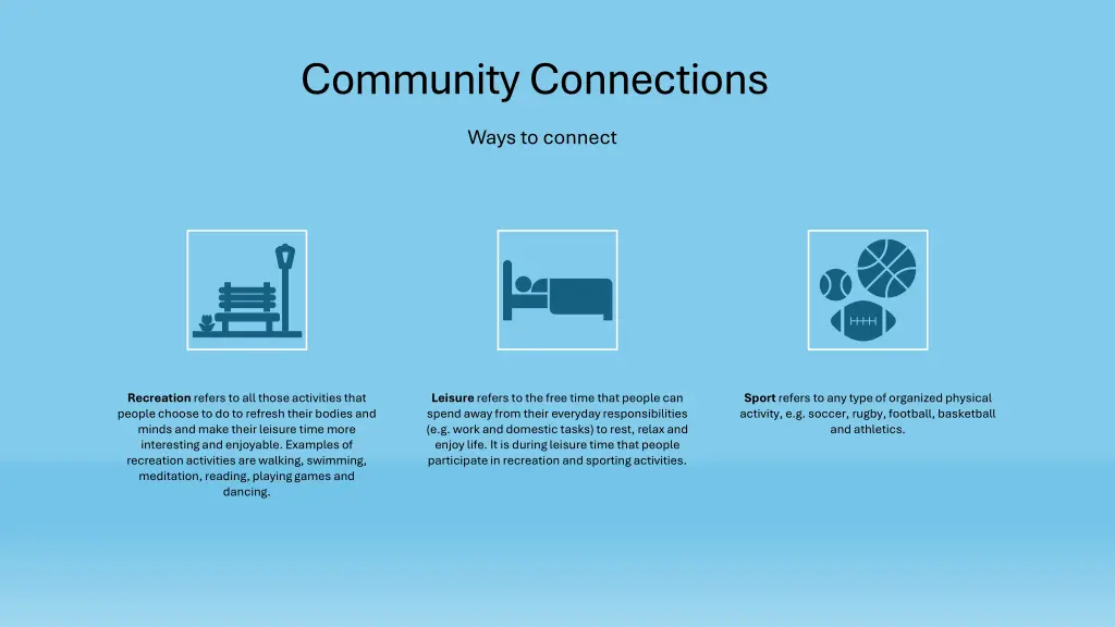 community connections