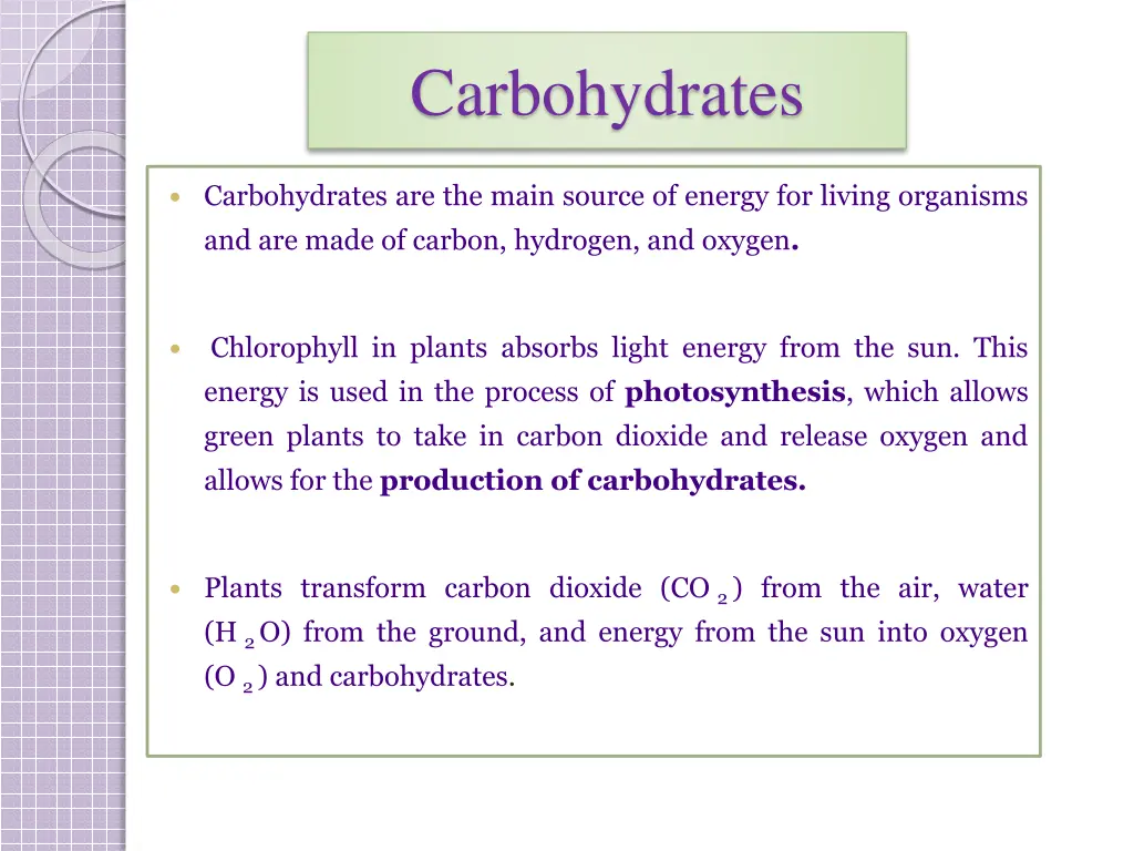 carbohydrates 1