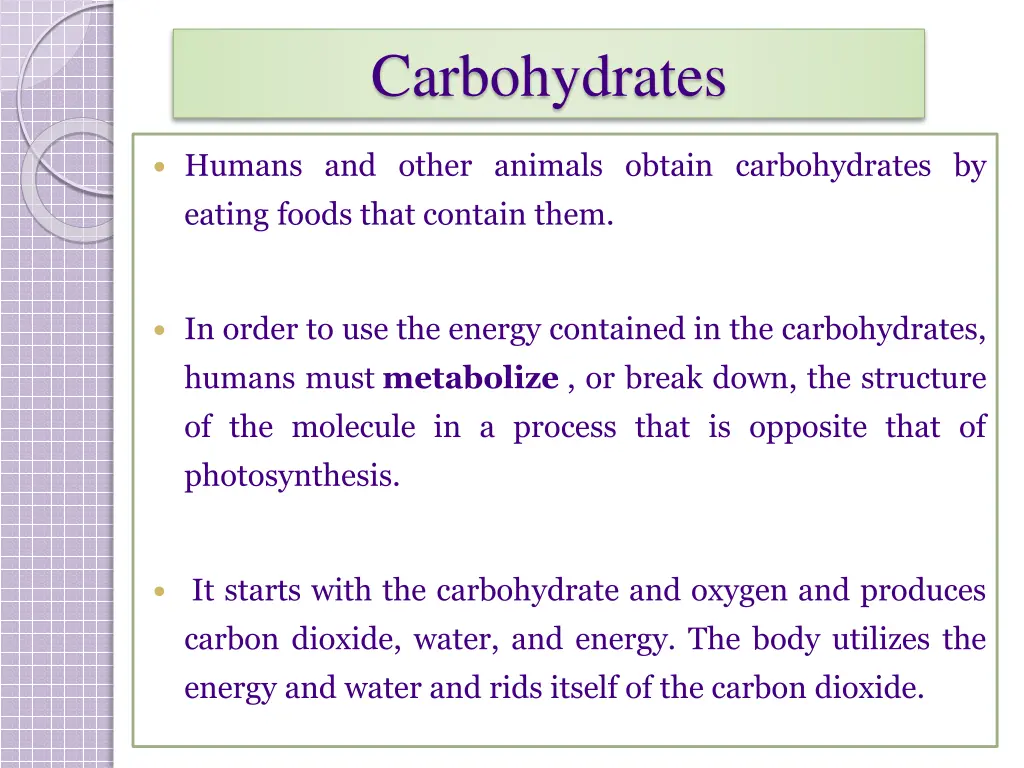 carbohydrates 2