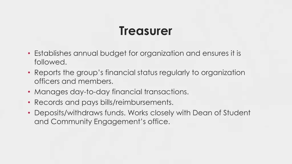 treasurer