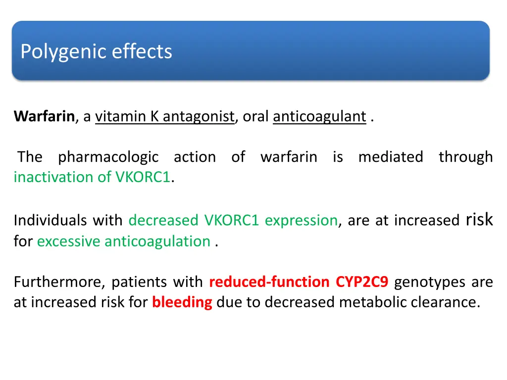 polygenic effects