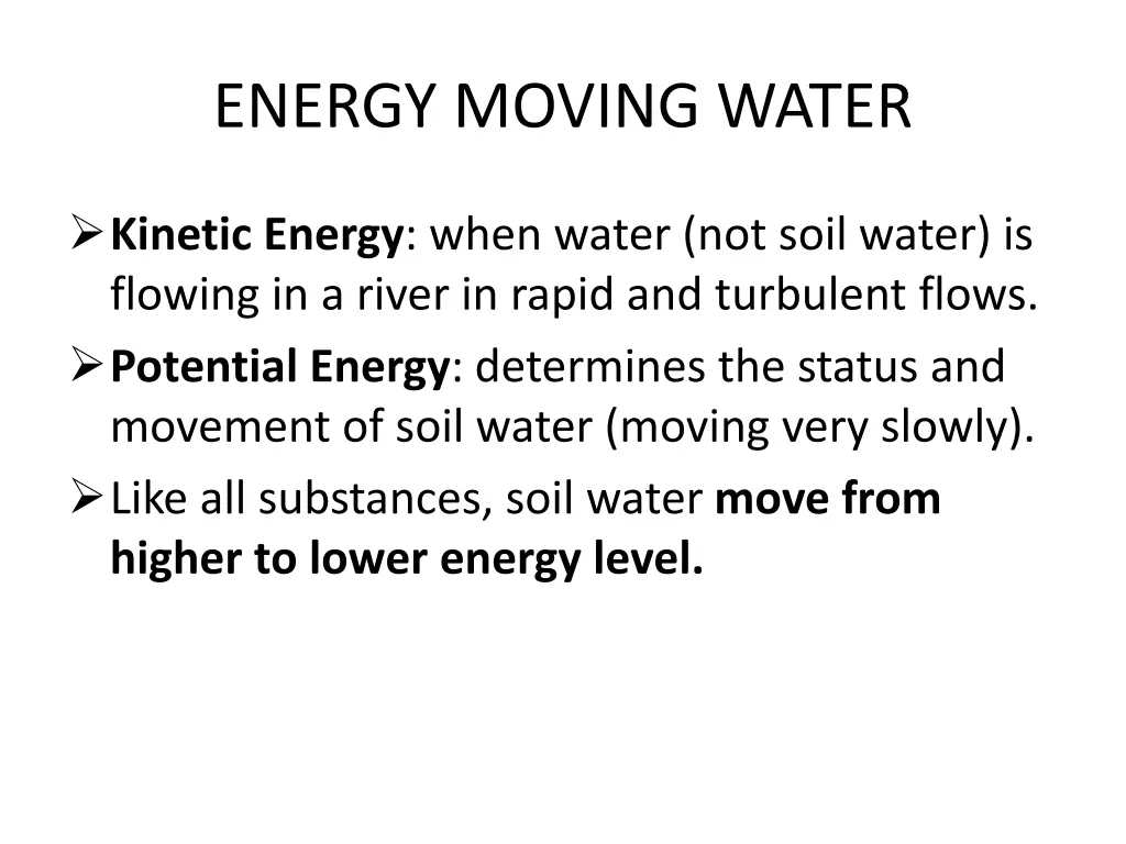 energy moving water
