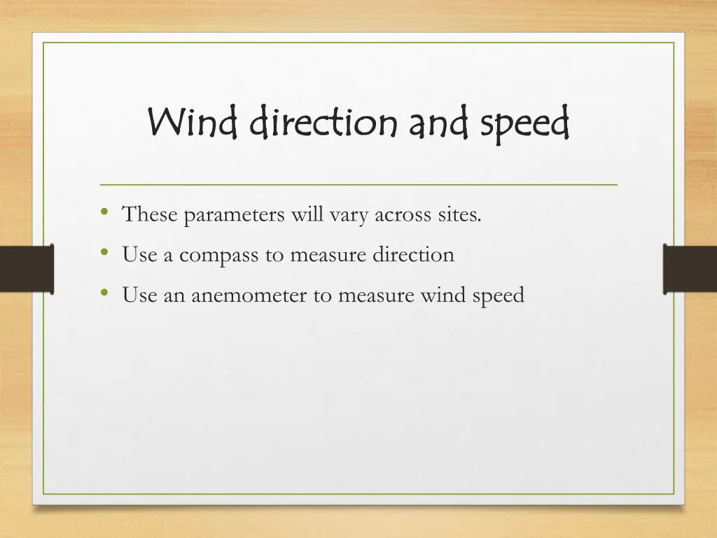 wind direction and speed wind direction and speed