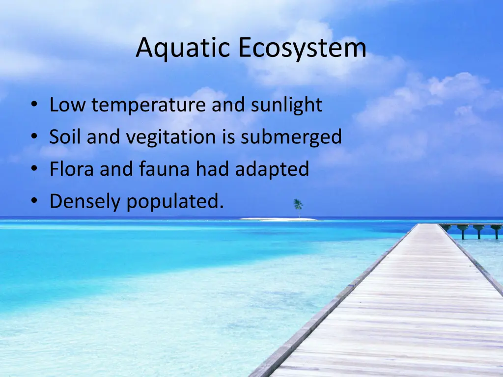 aquatic ecosystem