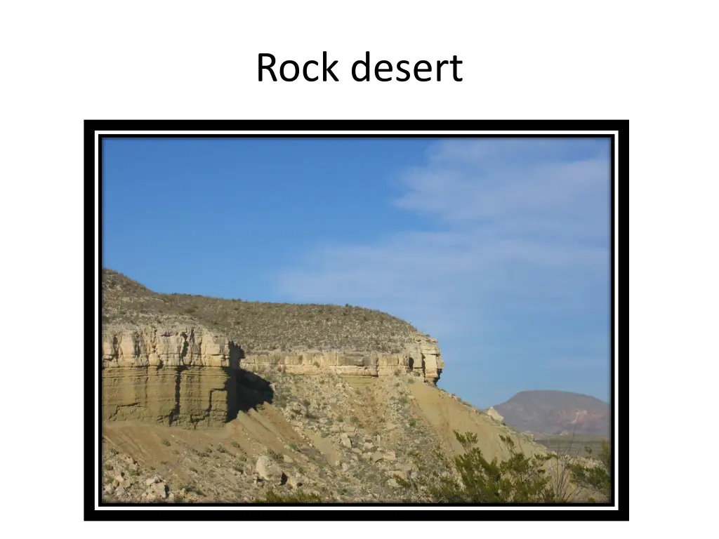 rock desert