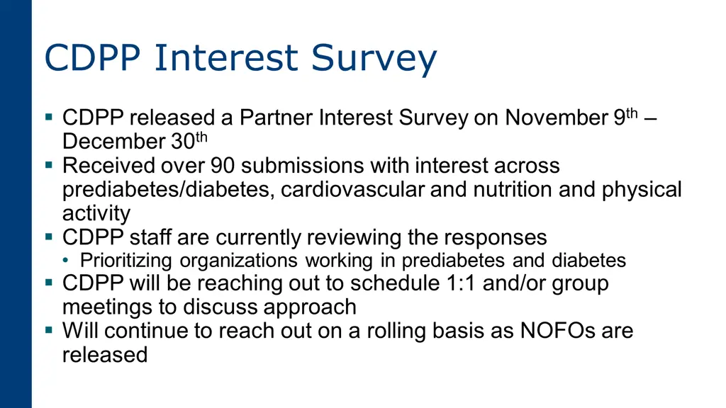 cdpp interest survey