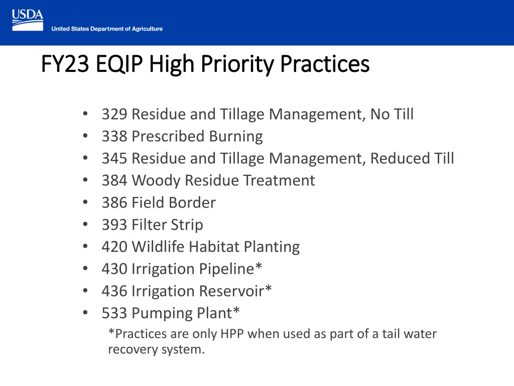 fy23 eqip high priority practices fy23 eqip high